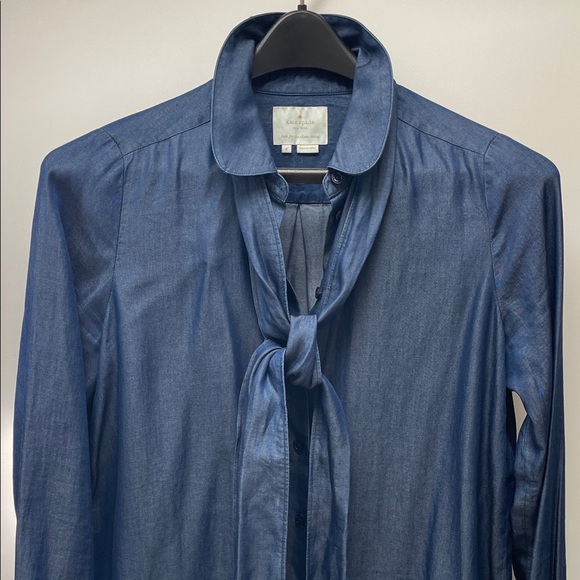 Kate Spade Navy Button-Up Shirt Dress Size 8 EUC - Picture 3 of 4